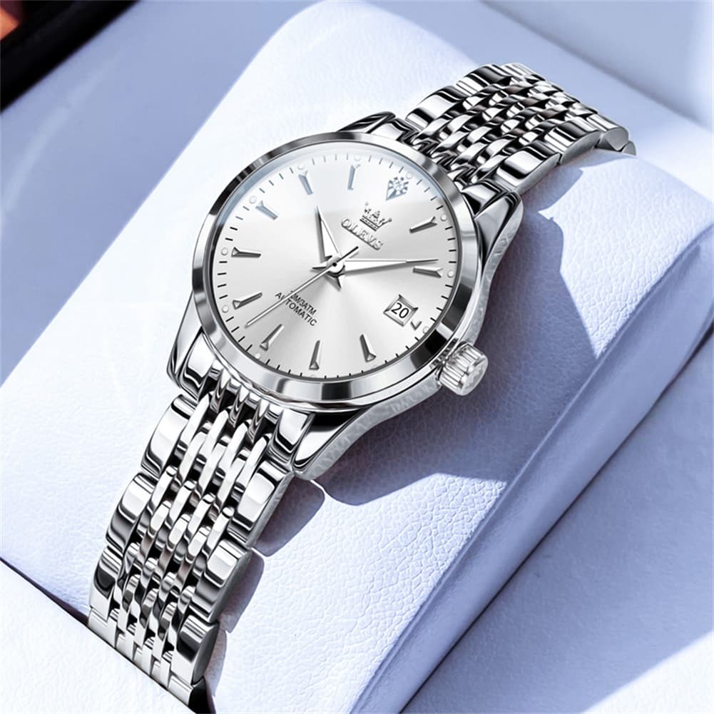 OLEVS 6635 Stainless Steel Automatic Mechanical Watch for Women
