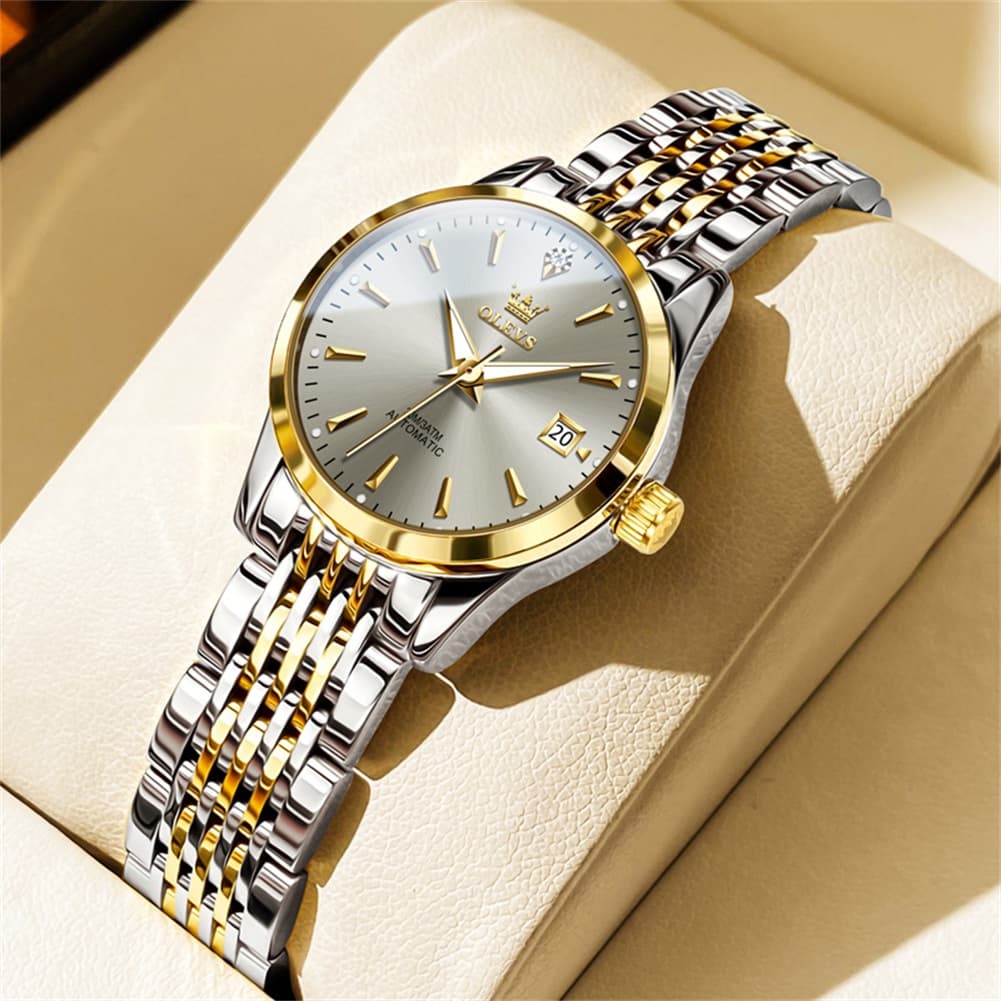 OLEVS 6635 Stainless Steel Automatic Mechanical Watch for Women