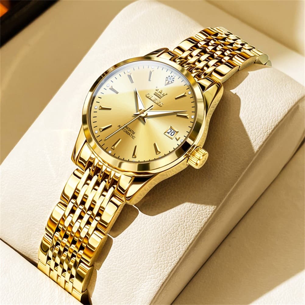 OLEVS 6635 Stainless Steel Automatic Mechanical Watch for Women