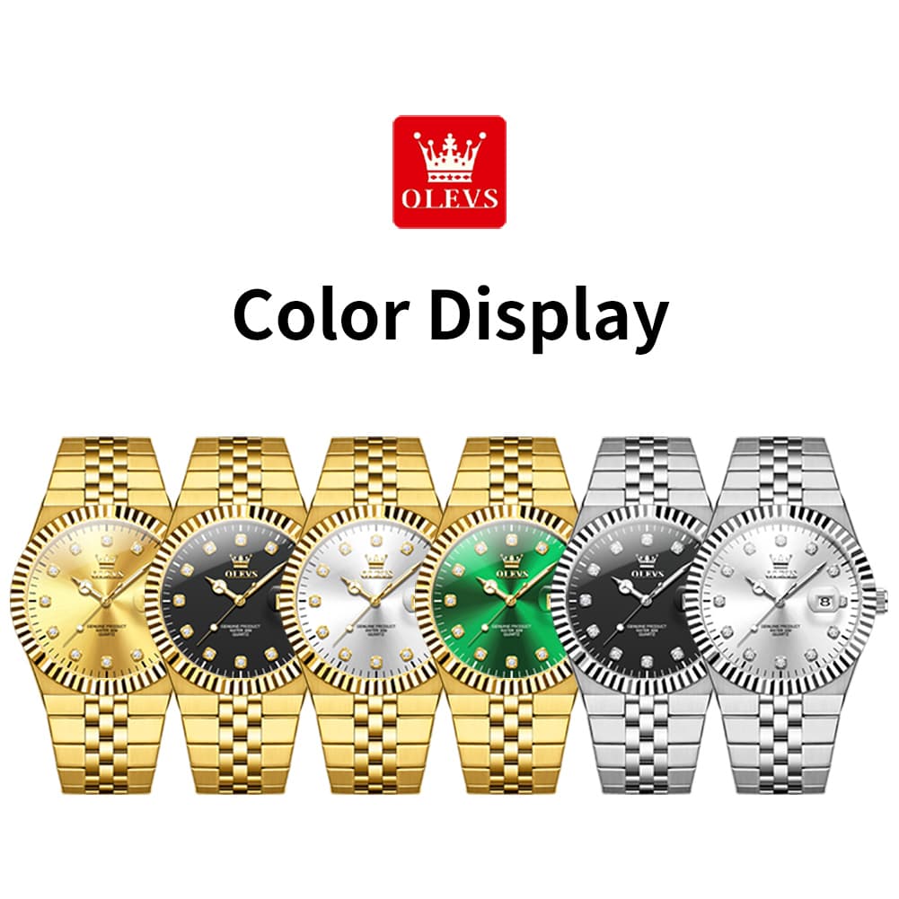 OLEVS 2989 Steel Luminous Dress Watch for Men