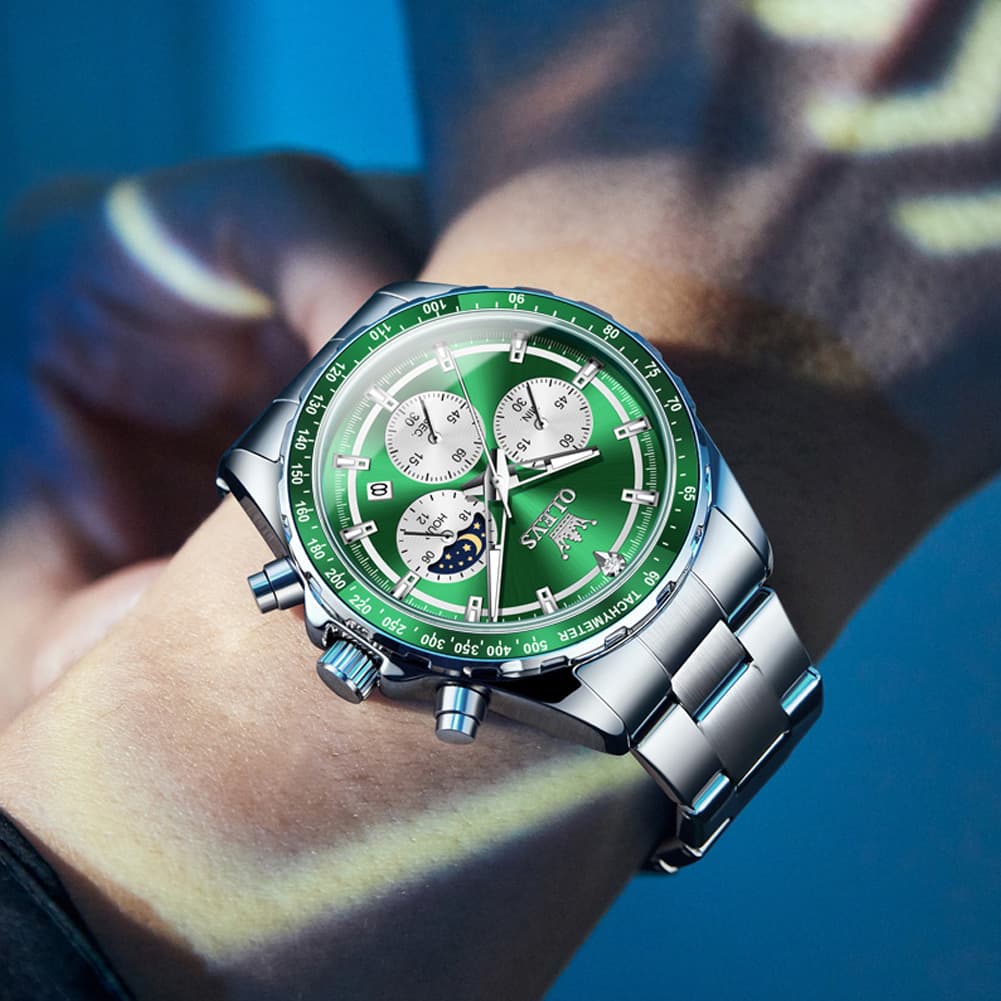 OLEVS 2945 Racing Chronograph Quartz Watch for Men