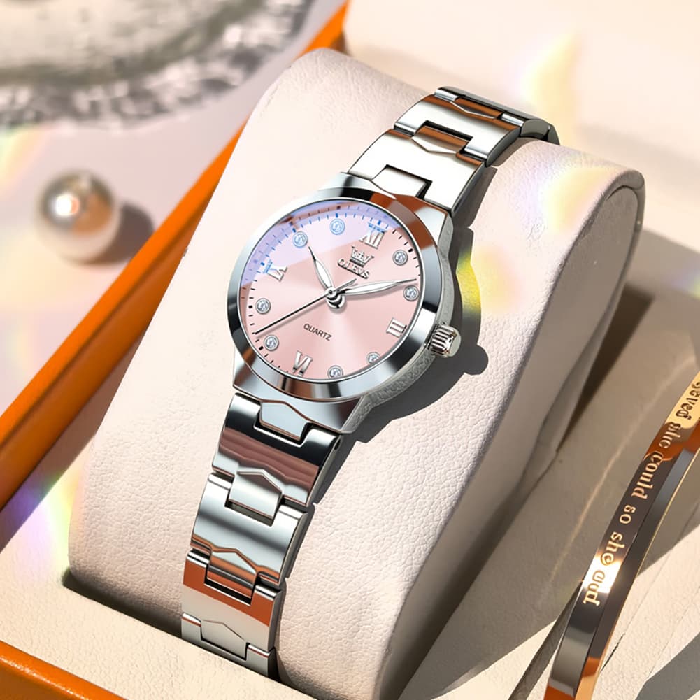 OLEVS 3735 Elegant Small Dial Luminous Quartz Watch for Women