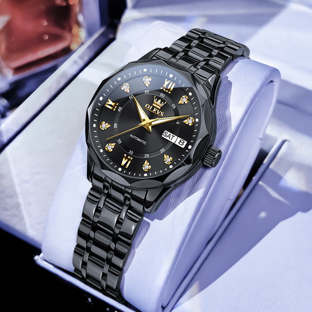 OLEVS 6727 Automatic Diamond Mechanical Watch For Women