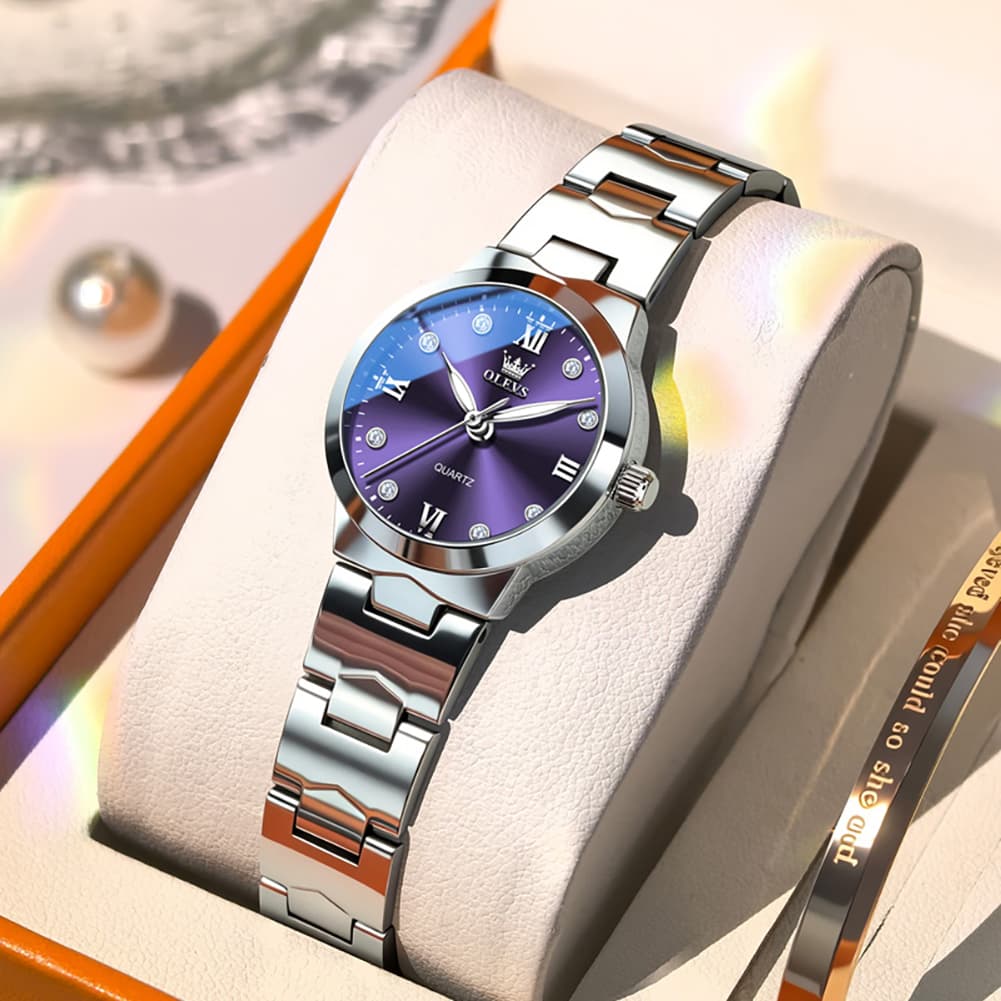OLEVS 3735 Elegant Small Dial Luminous Quartz Watch for Women