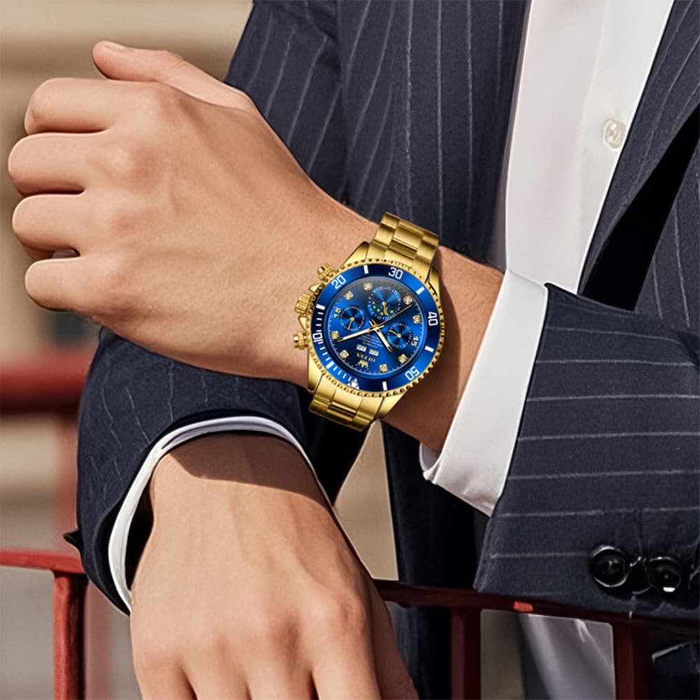 OLEVS 6729 Automatic Moon Phase Mechanical Watch For Men