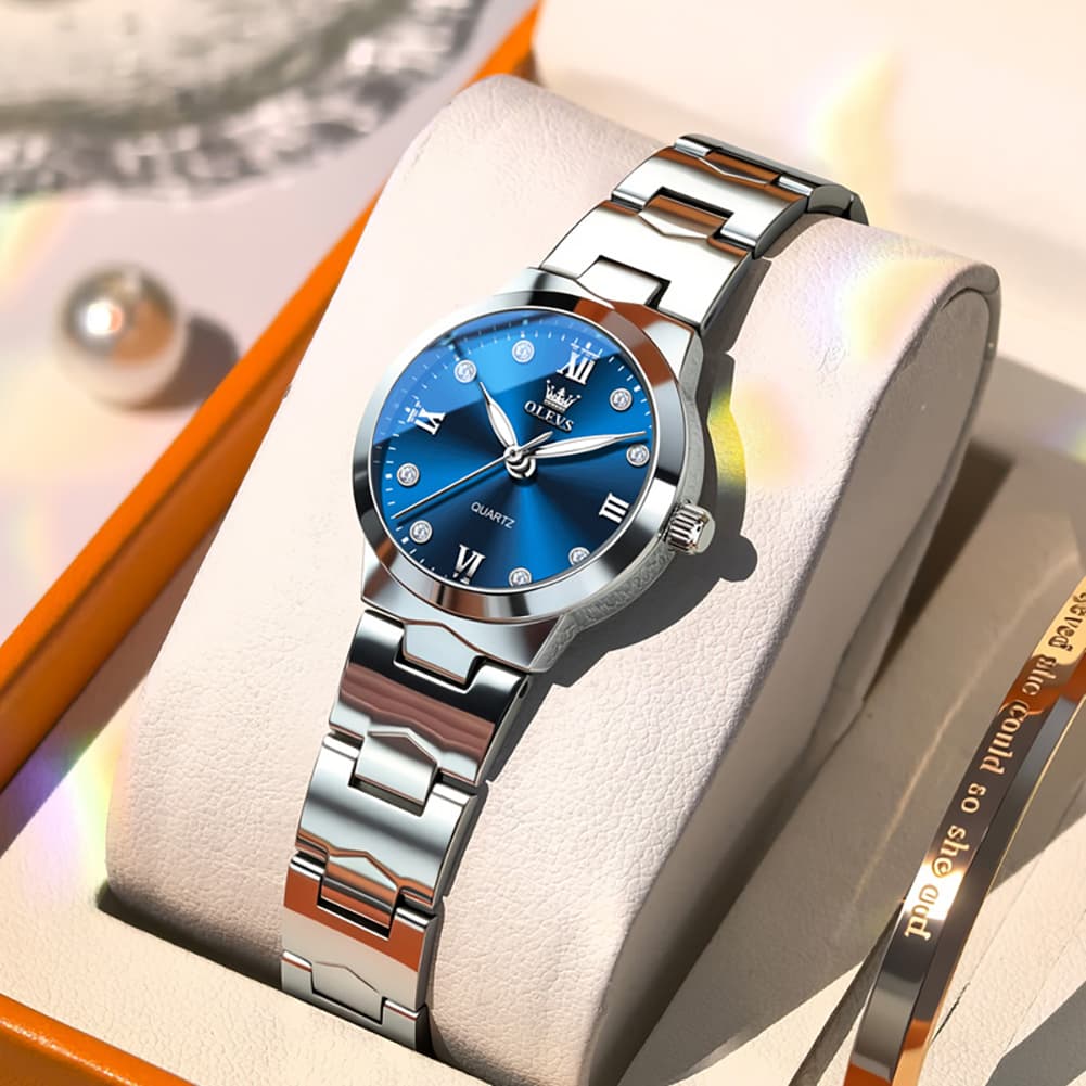 OLEVS 3735 Elegant Small Dial Luminous Quartz Watch for Women