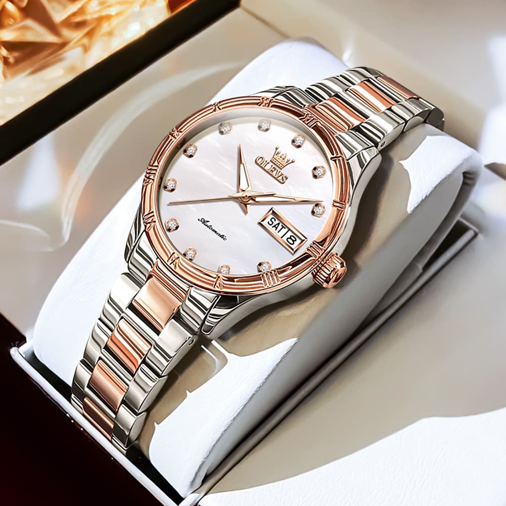 OLEVS 7030 Elegant Automatic Mechanical Watch For Women