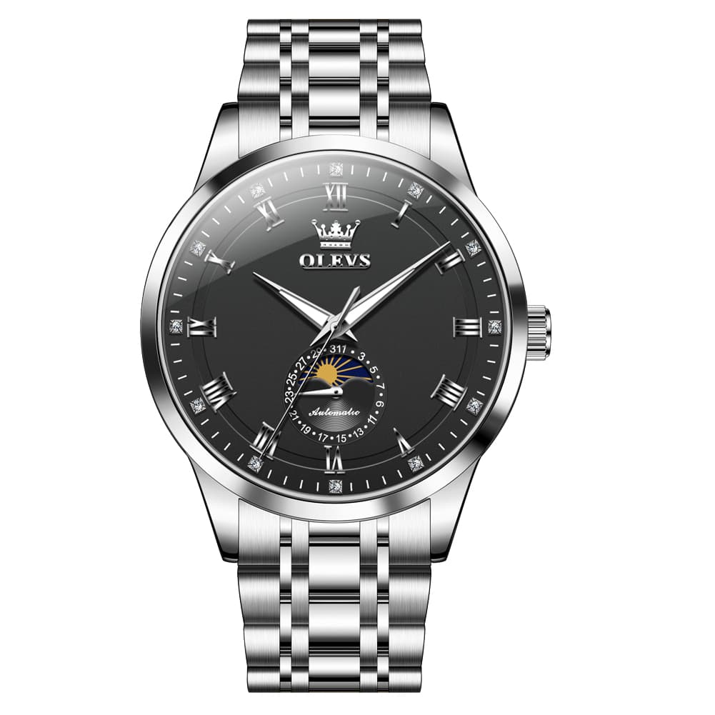 OLEVS 7063 Diamond Moon Phase Automatic Watch For Men
