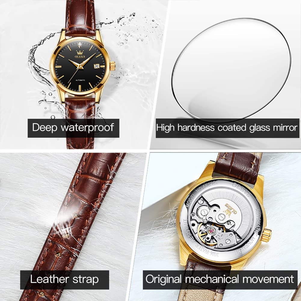 OLEVS 6629 Petite Minimalist Mechanical Watch for Women