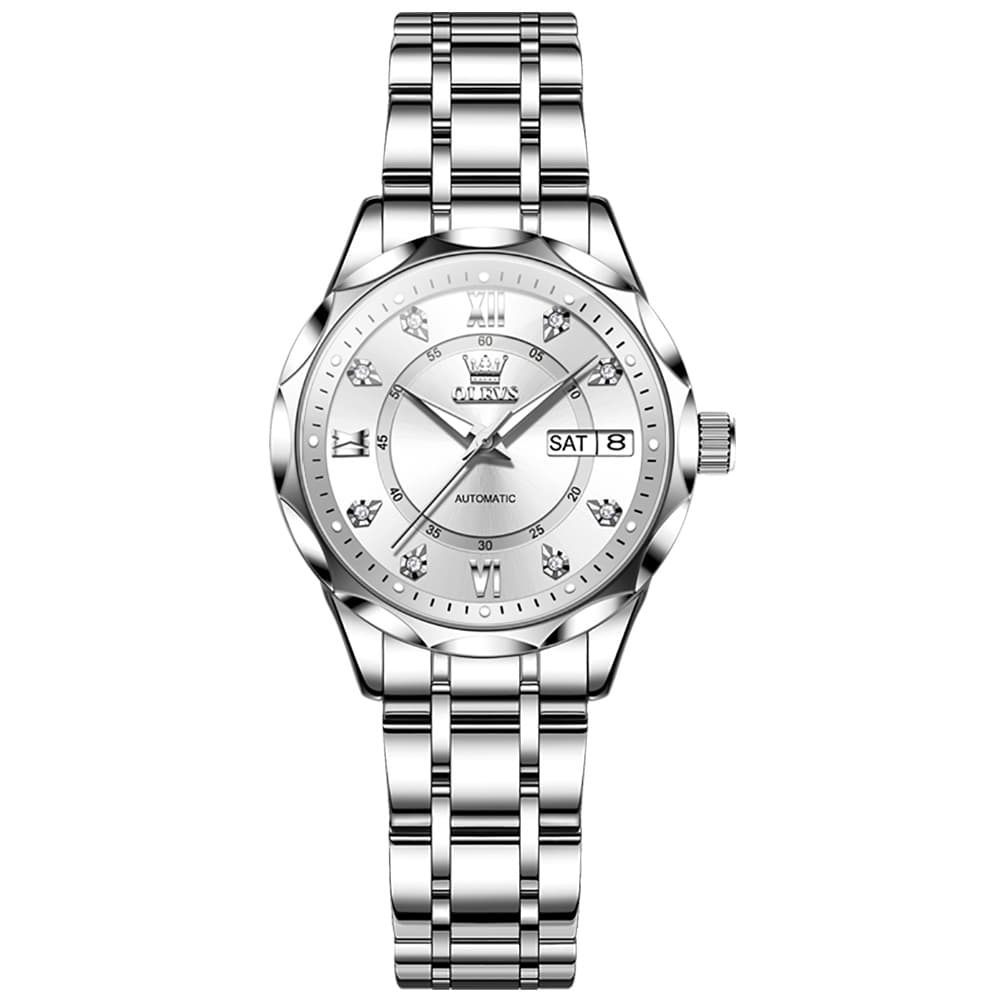 OLEVS 6727 Automatic Diamond Mechanical Watch For Women