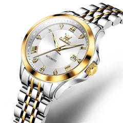 OLEVS 6702 Elegant Diamond Automatic Mechanical Watch For Women