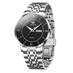 OLEVS Classic Roman Quartz Luminous Dress Watch for Men 3680