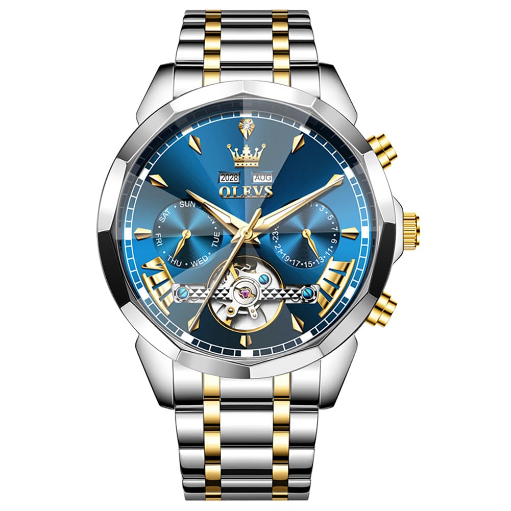 OLEVS 6619 Skeleton Mechanical Watch for Men