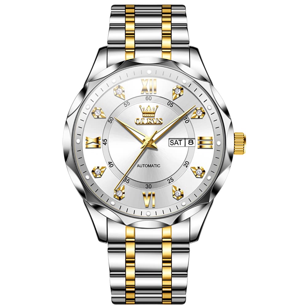 OLEVS 6727 Automatic Mechanical Diamond Watch For Men