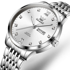 OLEVS 2943 Ultra Thin Diamond Dial Quartz Watch for Men