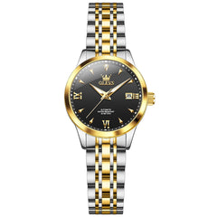 OLEVS Diamond Dial Day Date Automatic Mechanical Watch 9956 for Women