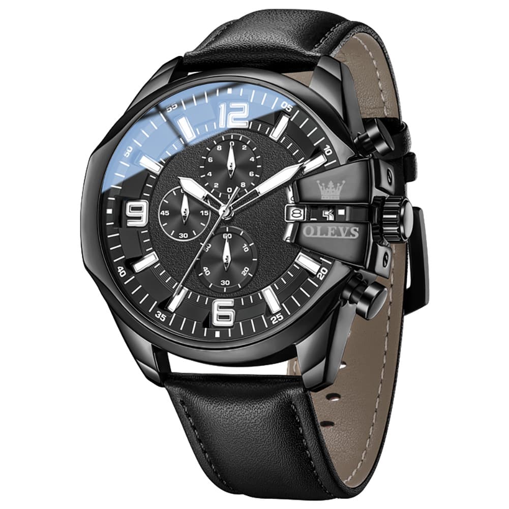 OLEVS 2978 Oversized 50mm Chronograph Quartz Watch for Men
