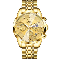 OLEVS 3676 Quartz 3D Rhombic Chronograph Watch For Men