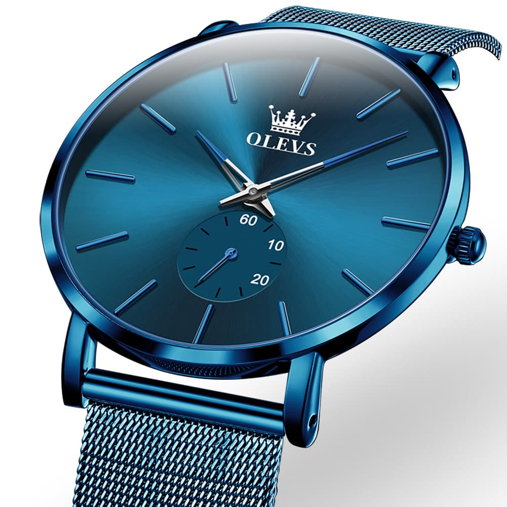 OLEVS 9954 Ultra Thin Milanese Mesh Quartz Watch for Men