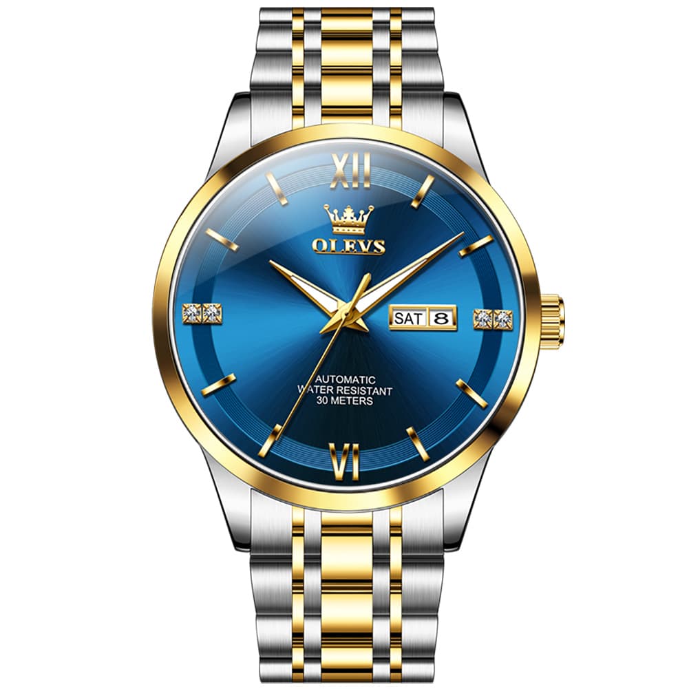 OLEVS 7061 Classic Dual Calendar Automatic Watch For Men