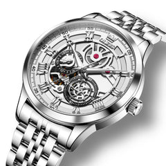 OLEVS 7076 Double Open Heart Automatic Watch For Men