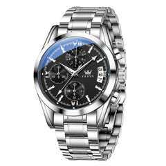 OLEVS 2987 Stainless Steel Chronograph Quartz Watch for Men