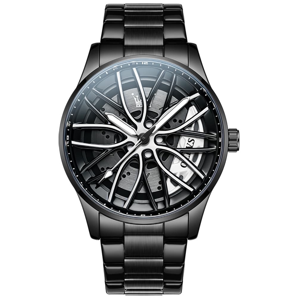 OLEVS 9937 Wheel Caliper Rim Racing Quartz Watch for Men