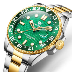 OLEVS 3610 Dive Style Steel Quartz Watch for Men
