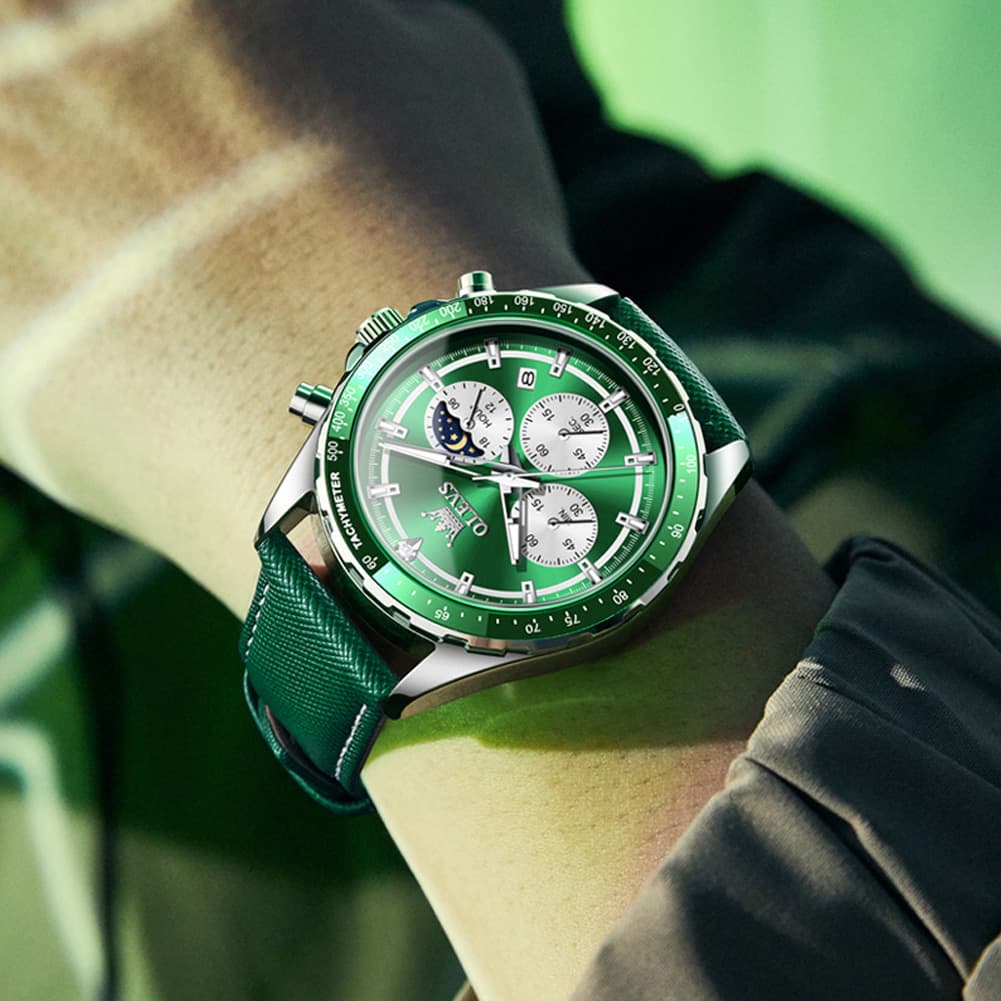 OLEVS 2945 Racing Chronograph Quartz Watch for Men