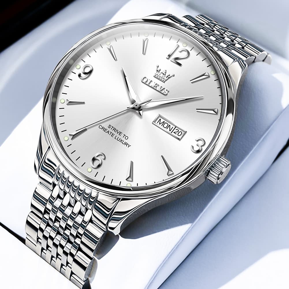 OLEVS 2928 Classic Day Date Mechanical Watch for Men