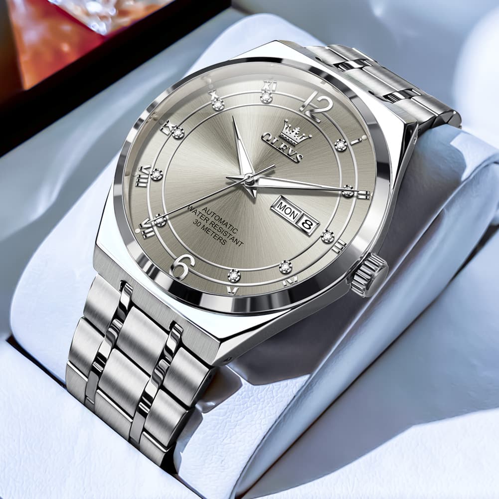 OLEVS 7068 Octagonal Luxury Sport Automatic Watch For Men