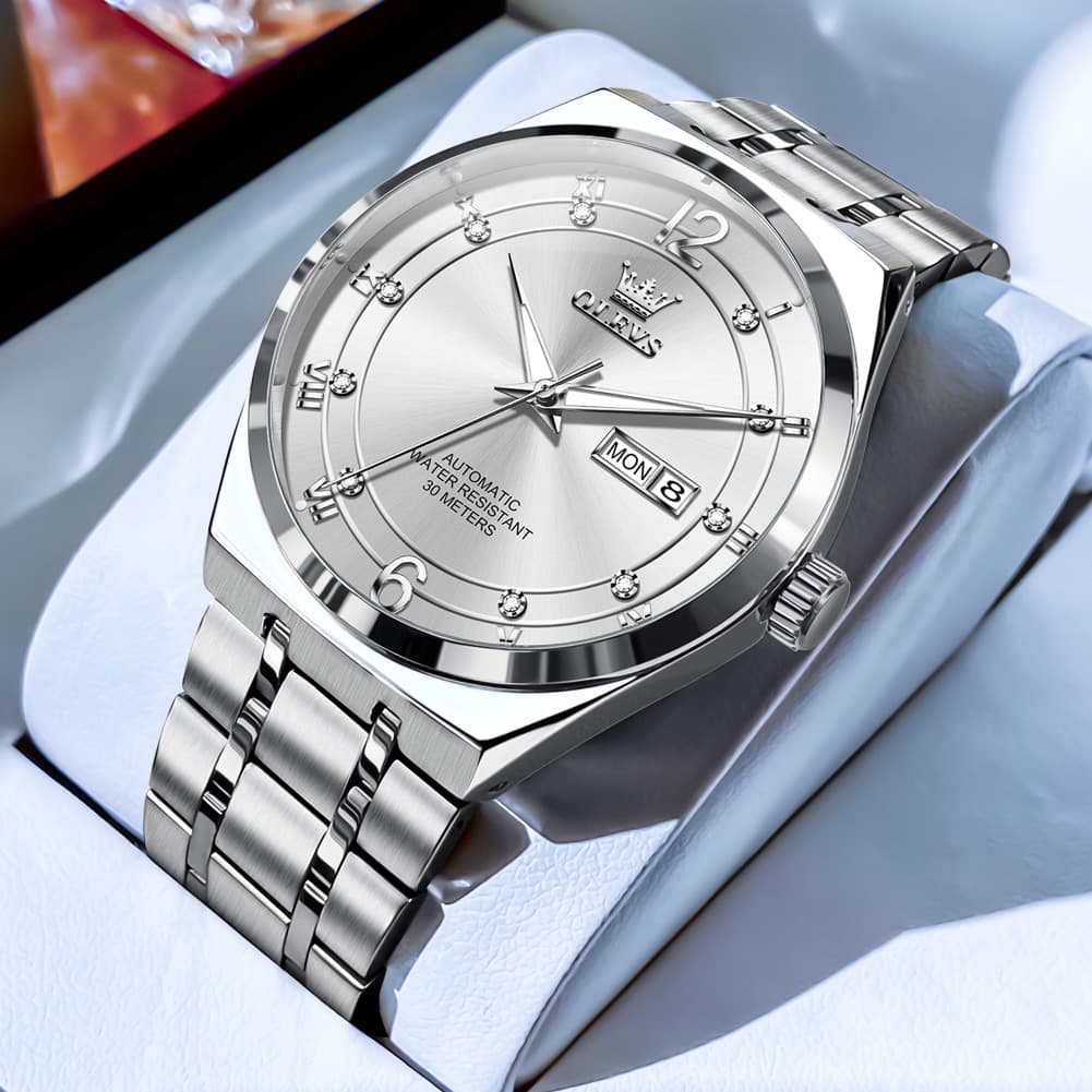 OLEVS 7068 Octagonal Luxury Sport Automatic Watch For Men