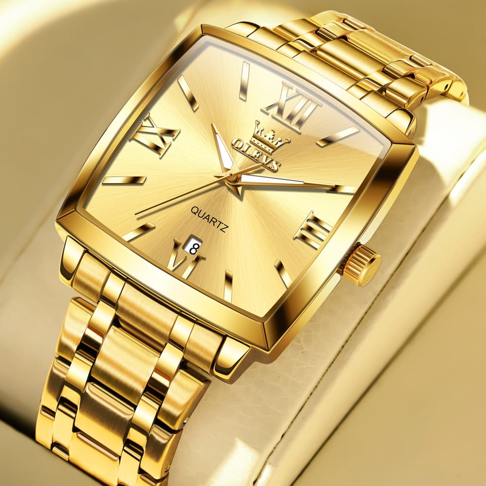 OLEVS 2969 Square Classic Quartz Watch for Men