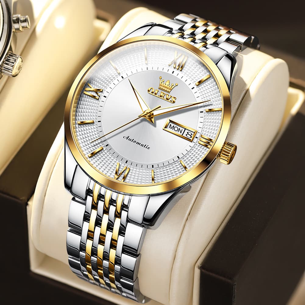 OLEVS 6657 Stainless Steel Automatic Mechanical Watch for Men