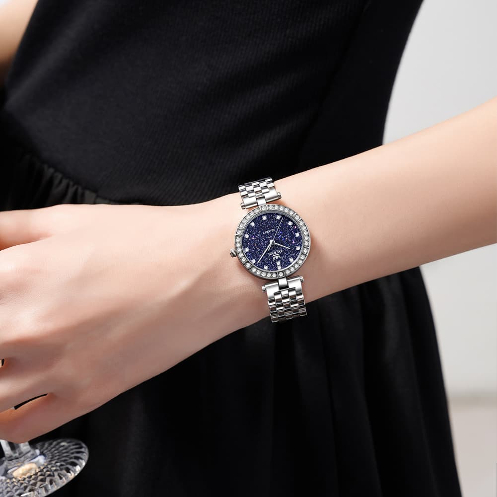 OLEVS 3641 Starry Sky Diamond Quartz Watch for Women