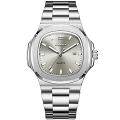 OLEVS 3696 Octagon Embossed Dial Luxury Sport Watch for Men