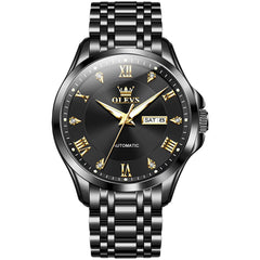 OLEVS 6702 Diamond Dial Automatic Mechanical Watch For Men