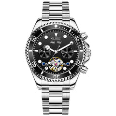 OLEVS 6605 Classic Open Heart Automatic Dive Style Watch for Men