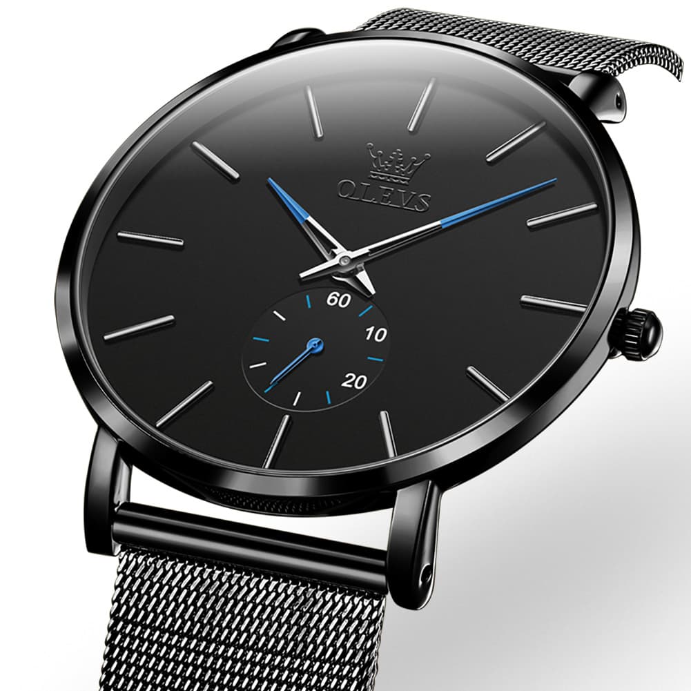 OLEVS 9954 Ultra Thin Milanese Mesh Quartz Watch for Men