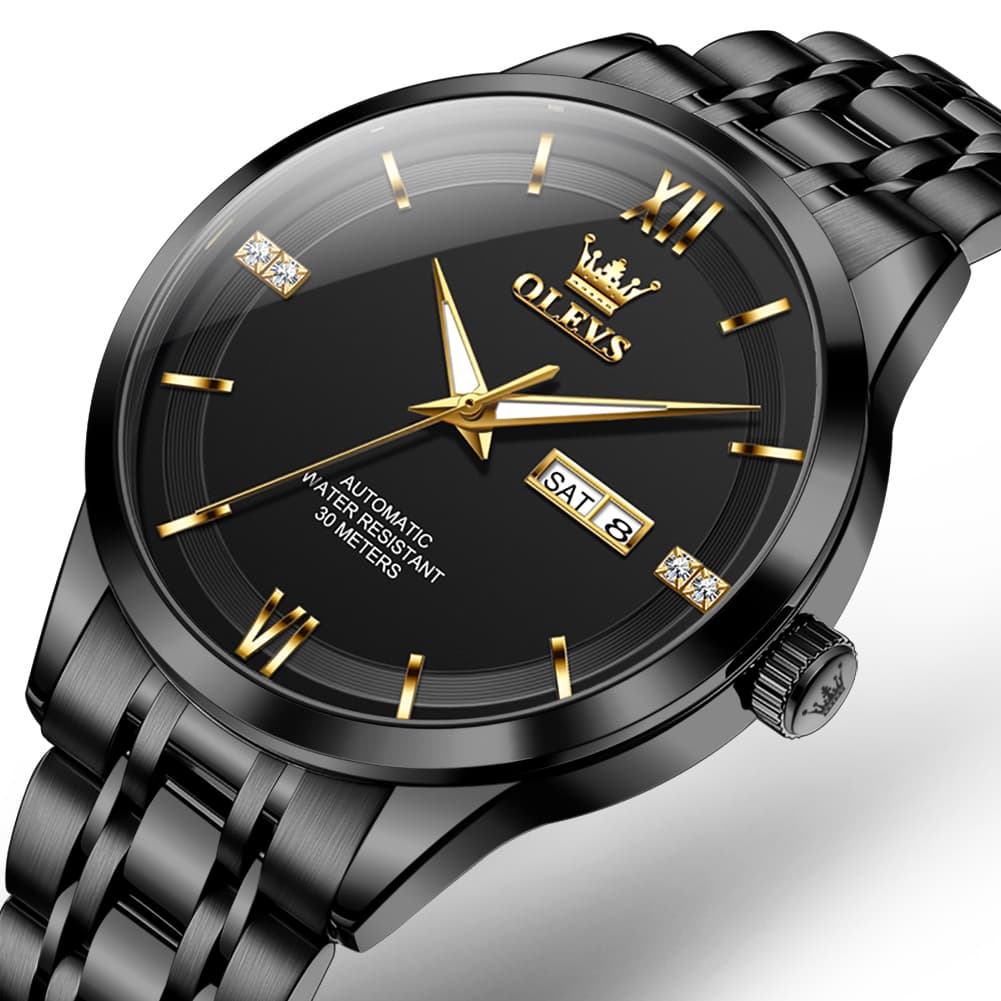 OLEVS 7061 Classic Dual Calendar Automatic Watch For Men