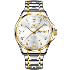 OLEVS 2906 Diamond Day Date Quartz Watch for Men