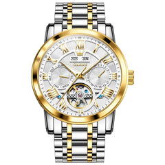 OLEVS 6668 Stainless Steel Mechanical Multifunction Watch for Men