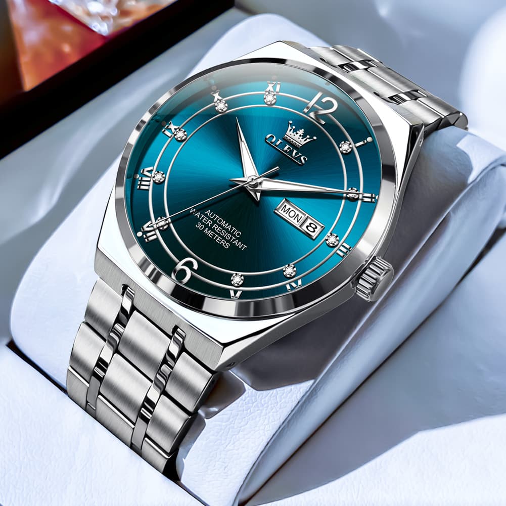 OLEVS 7068 Octagonal Luxury Sport Automatic Watch For Men
