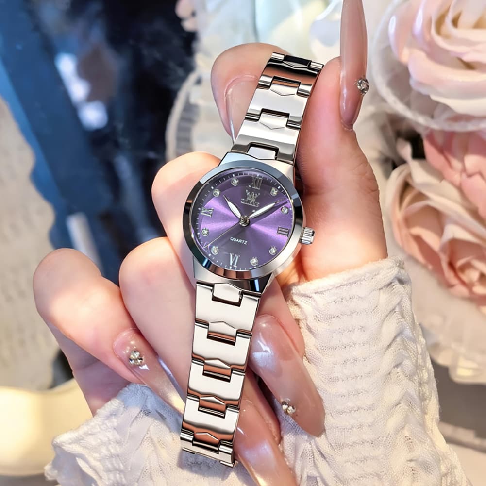 OLEVS 3735 Elegant Small Dial Luminous Quartz Watch for Women
