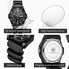 OLEVS 2703 Ultra Light Casual Sport Watch for Men Women
