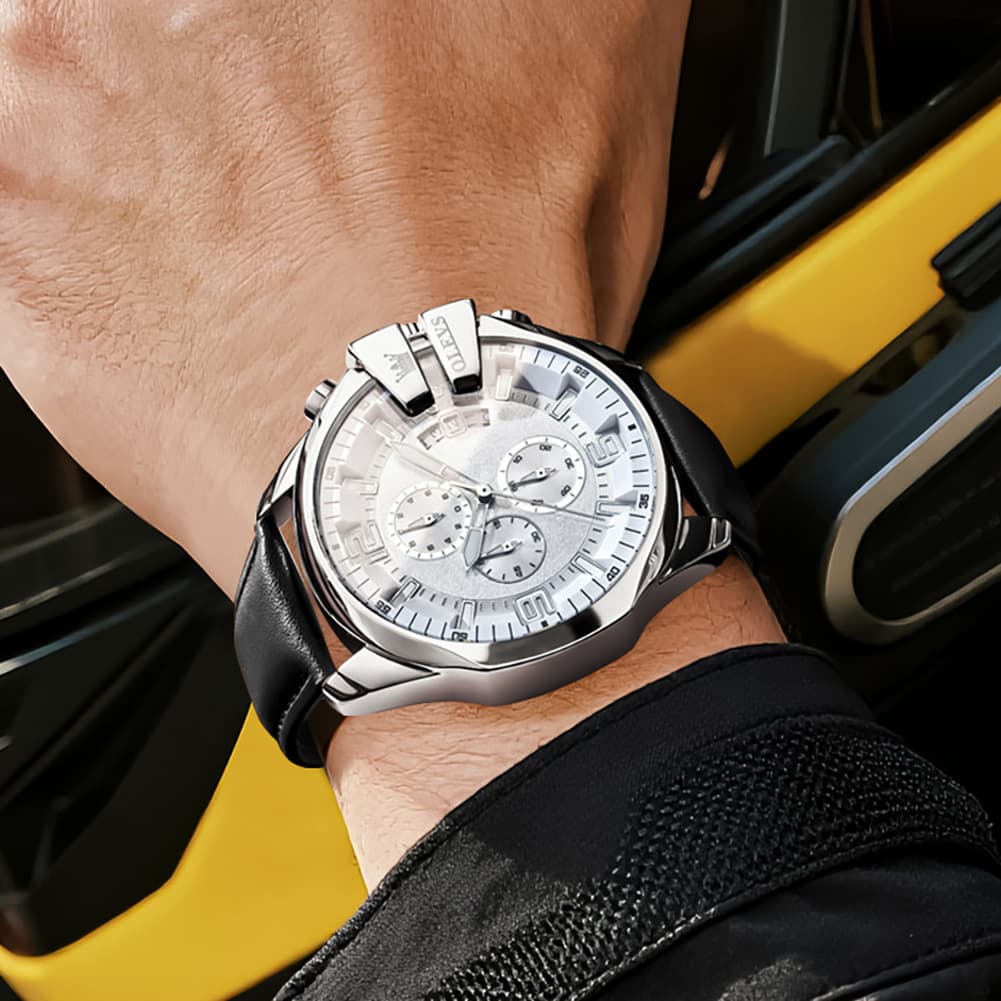 OLEVS 2978 Oversized 50mm Chronograph Quartz Watch for Men