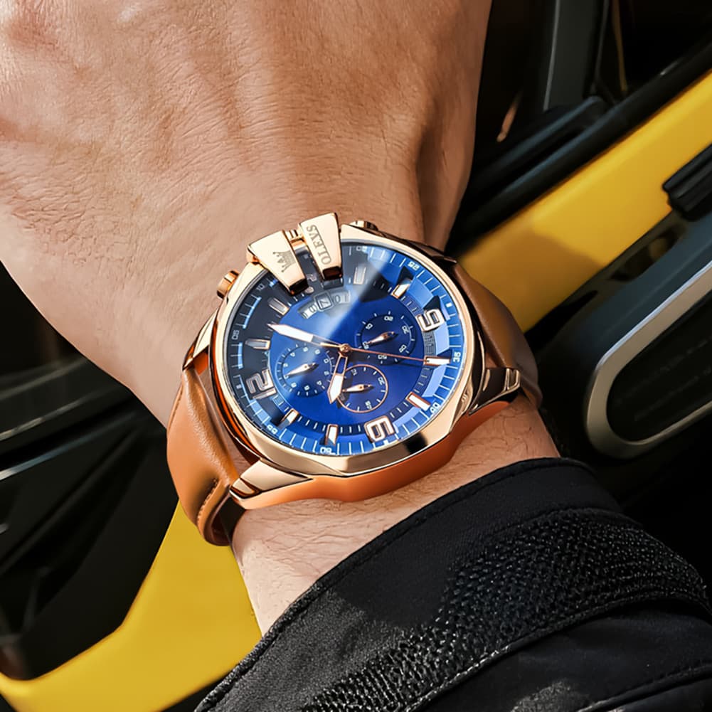 OLEVS 2978 Oversized 50mm Chronograph Quartz Watch for Men