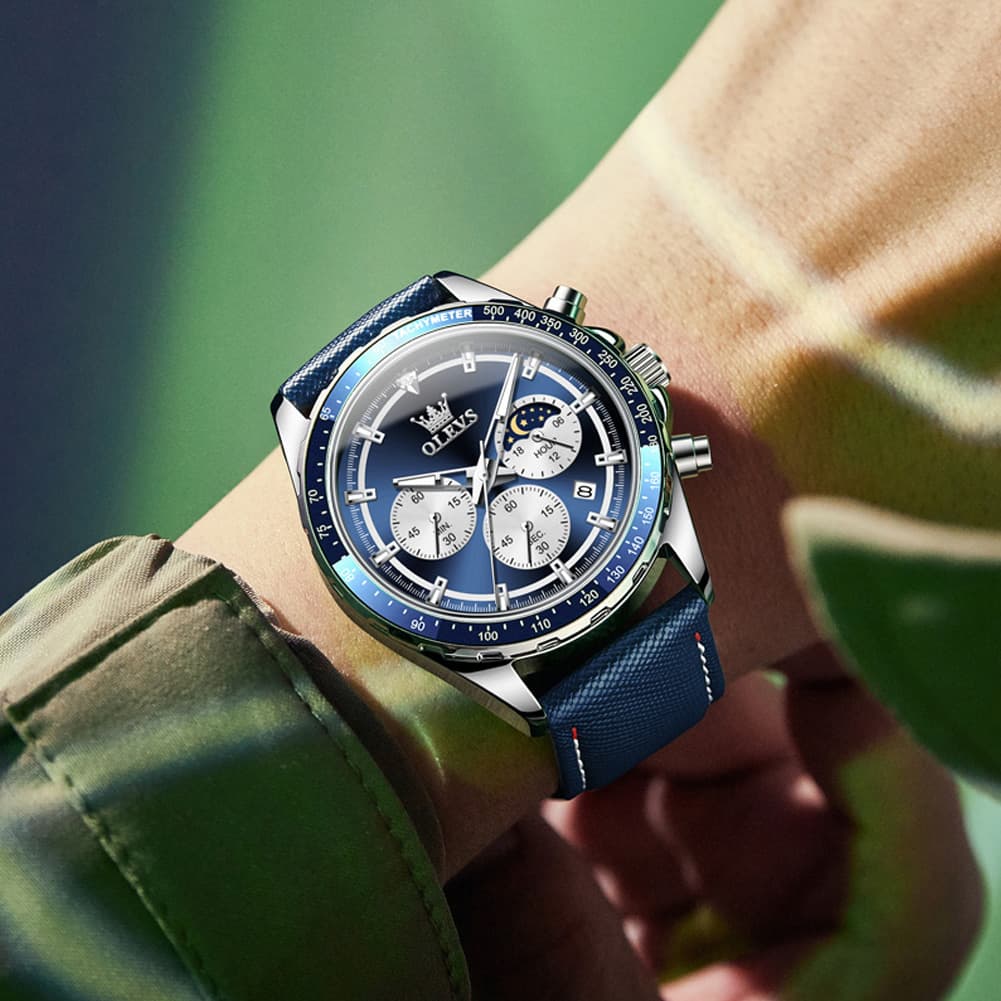OLEVS 2945 Racing Chronograph Quartz Watch for Men