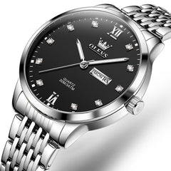 OLEVS 2943 Ultra Thin Diamond Dial Quartz Watch for Men