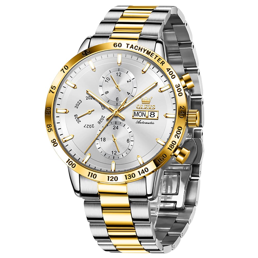 OLEVS 6683 Multifunction Automatic Steel Watch for Men
